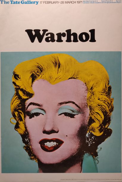 null Andy WARHOL, Marylin's portrait, The Tate Gallery, 1971, poster, printed by...