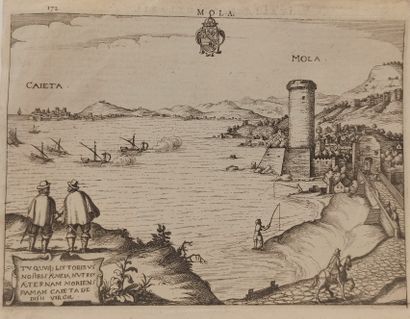 null Lot including : 

- After Lucas de LEYDE, two engravings representing Charles...