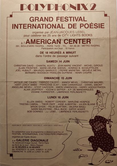 null POLYPHONIX 2, Grand festival international de poésie organisé par Jean-Jacques...