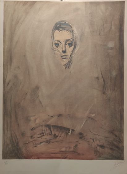 null Nasser ASSAR (1928-2011)

Face 

Lithograph. 

Signed in pencil lower right...