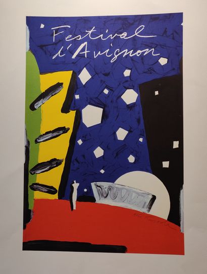 null Aki KURODA (1944), Festival d’Avignon, affiche, signée. 

76 x 56 cm