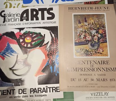 null Lot including approximately eighty posters of exhibition of which Picasso, Georges...