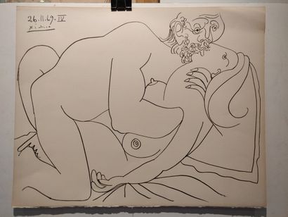 null D’après Pablo PICASSO (1881-1973)

Au baiser d’Avignon

Lithographie sur vélin....