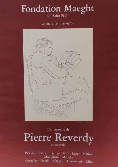 null Lot including : 

- A la rencontre de Pierre REVERDY, Fondation Maeght, 1970,...