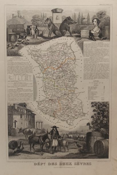 null Atlas National Illustré des 86 Départements et des Possessions de la France,...