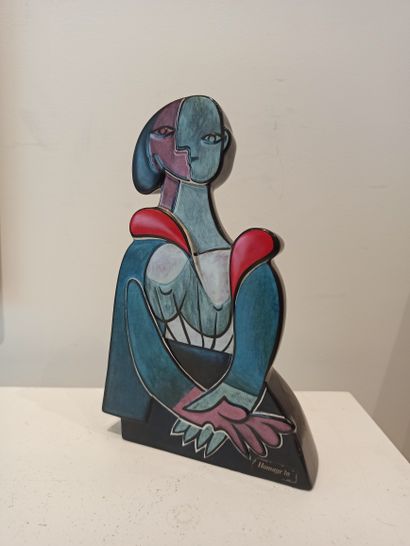 null After Pablo PICASSO (1881-1973)

Enameled porcelain figure after the painting...