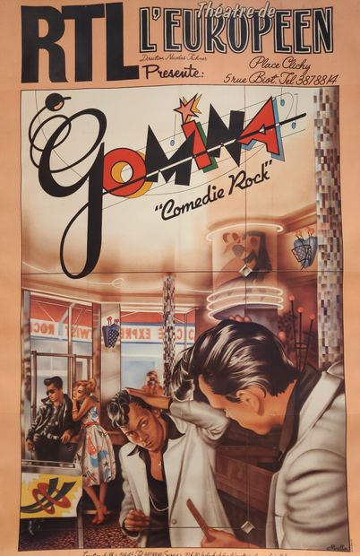null RTL - Théâtre de l'Européen presents Gomina " Comédie Rock ", after a drawing...