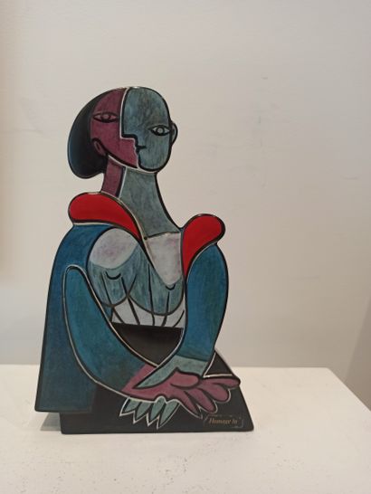 null After Pablo PICASSO (1881-1973)

Enameled porcelain figure after the painting...