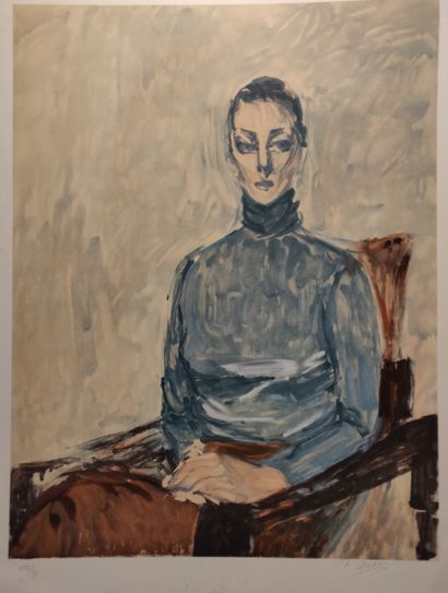 null Nasser ASSAR (1928-2011)

Femme assise

Lithographie.

Signée au crayon en bas...