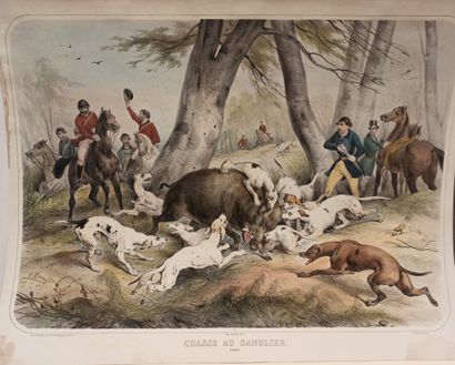 null Lot including eleven prints on hunting: 

After GRANT, The Melton Breakfast,...