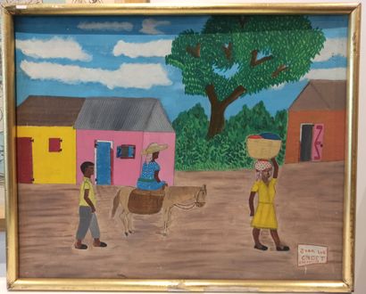null Jean-Luc CADET (10th)

Haitian Cape 

Oil on panel. 

Signed and titled lower...