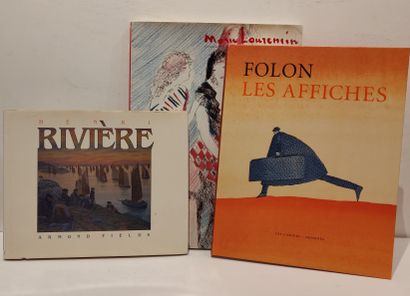 null Lot of three books : 

- Armond Fields - Henri Rivière Peregrine Smith Books,...