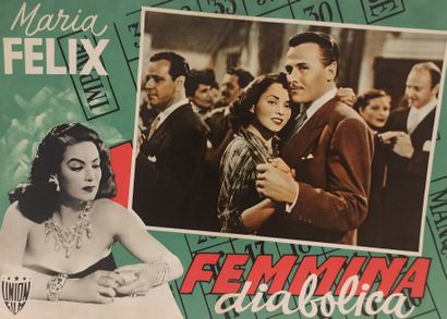null Femina Diabolica - Maria Felix, dix affiches, vers 1950. 

33 x 48 cm.

Petits...