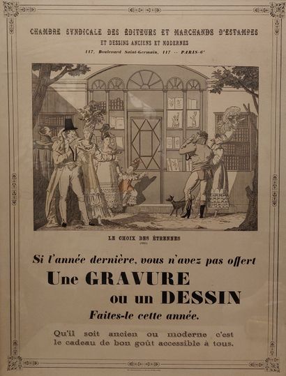 null Poster Chambre syndicale des éditeurs et marchands d'estampes et dessins anciens...