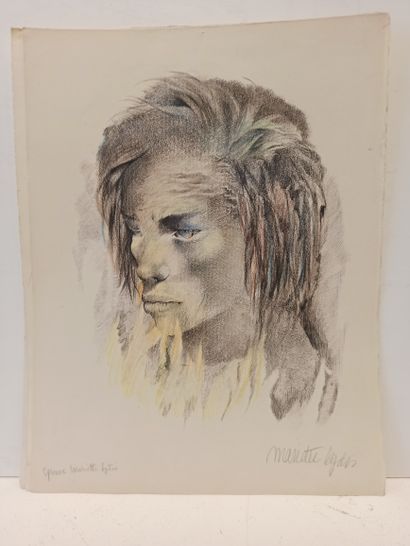 null Mariette LYDIS (1887-1970)

Four lithographs heightened with colored pencils...