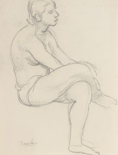 null Marcel DAMBOISE (1903-1992)

Lot of two drawings :



- NUDE WOMAN, SITTING...