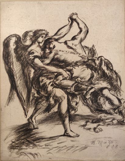 null Maurice MAZO (1901-1989)

Study of The Struggle of Jacob and the Angel after...