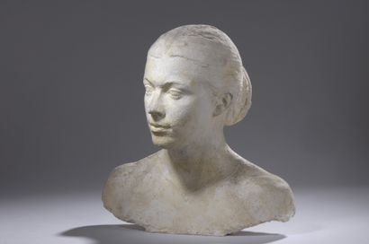 null Marcel DAMBOISE (1903-1992)

Bust of Eva, small size, 1973-1975

Studio plaster

Not...