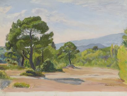 null Marcel DAMBOISE (1903-1992)

PATH OF THE PINES (LUBERON)

Oil on panel

Signed...