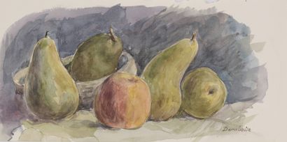 null Marcel DAMBOISE (1903-1992)

Lot of two watercolors :



- BONNIEUX AND FIELD...