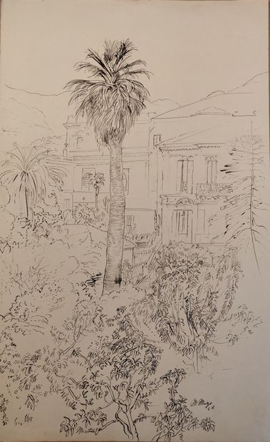 null Maurice MAZO (1901-1989)

Garden in Menton (title on the back of the hand of...
