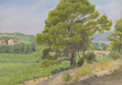 null Marcel DAMBOISE (1903-1992)

THE BIG PINE (LUBERON)

Oil on panel

Signed (lower...