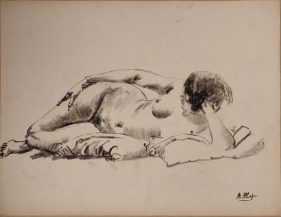 null Maurice MAZO (1901-1989)

Female model lying on her side, head resting on her...