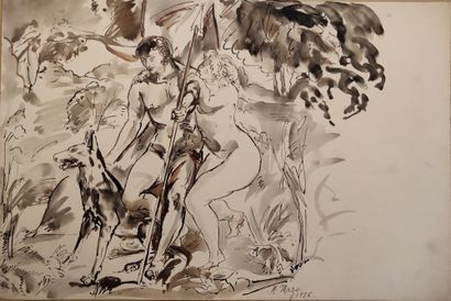 null Maurice MAZO (1901-1989)

Venus and Adonis

1956

India ink and wash

Signed...