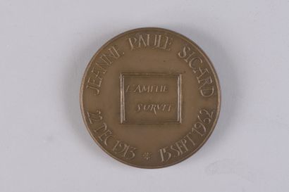null Marcel DAMBOISE (1903-1992)

Médaille de Jeanne Sicard, petite taille, 1963

Épreuve...