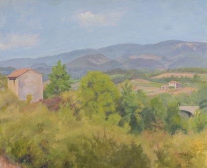 null Marcel DAMBOISE (1903-1992)

THE PLAIN OF LUBERON

Oil on panel

Signed (lower...