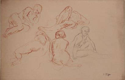 null Maurice MAZO (1901-1989)

Study of five nudes

Pencil and sepia

Stamp of the...