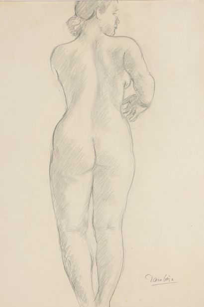 null Marcel DAMBOISE (1903-1992)

NUDE WOMAN FROM THE BACK, HEAD TO THE SIDE, RIGHT...