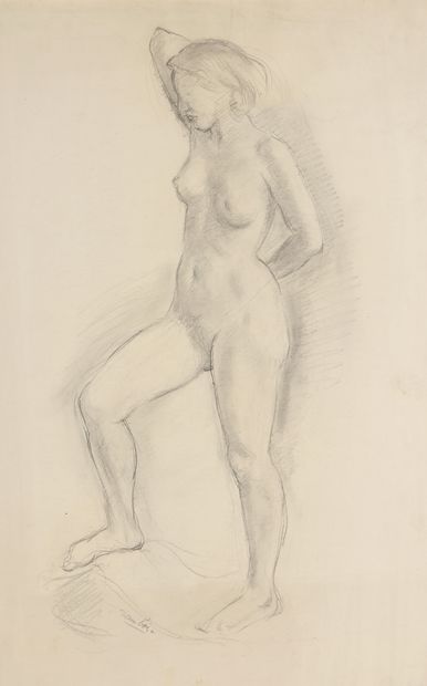 null Marcel DAMBOISE (1903-1992)

Lot of two drawings :



- NUDE WOMAN STANDING,...