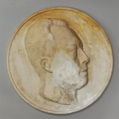 null Marcel DAMBOISE (1903-1992)

Medallion of Albert Camus, 1961

Workshop plaster...