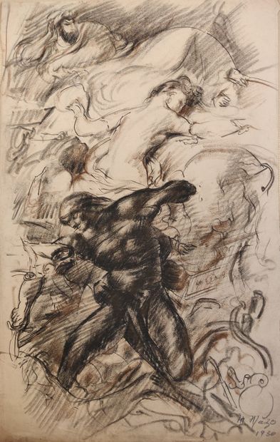 null Maurice MAZO (1901-1989)

Etude de La mort de Sardanapale d’après Eugène Delacroix

1930

Fusain...