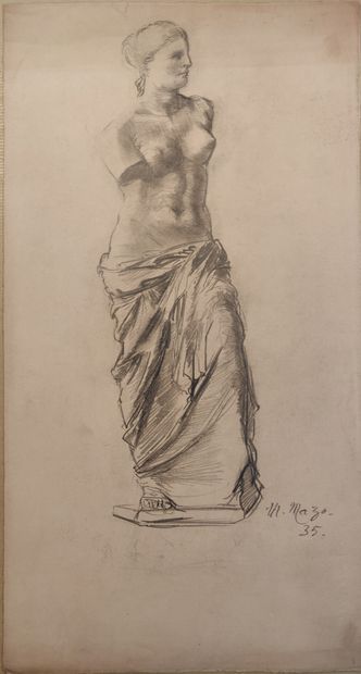 null Maurice MAZO (1901-1989)

Study after the Venus de Milo

1935

Lead pencil

Signed...