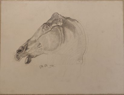 null Maurice MAZO (1901-1989)

Study of a horse's head from the Parthenon

1945

Lead...