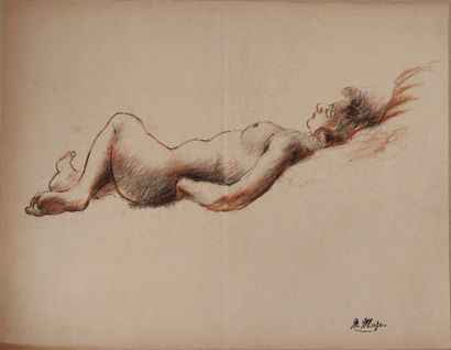 Maurice MAZO (1901-1989) 
Female model asleep...