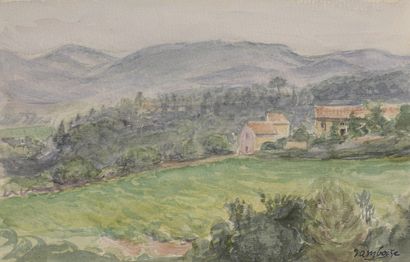 null Marcel DAMBOISE (1903-1992)

Lot of two watercolors :



- MAS DU LUBERON, 1968-1979

Signed...