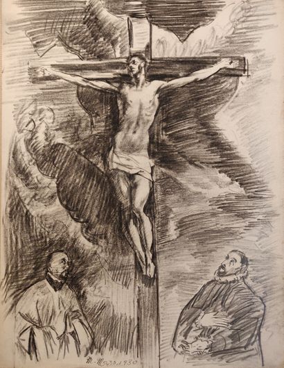 null Maurice MAZO (1901-1989)

Etude de La Crucifixion d’après Le Gréco

1930

Crayon...