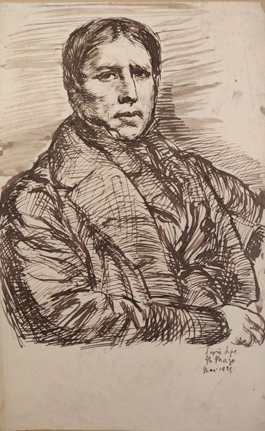 null Maurice MAZO (1901-1989)

Study for a Self-Portrait after Jean-Auguste-Dominique...