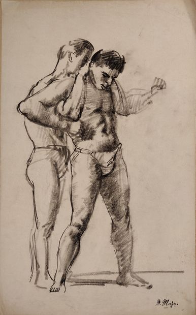 Maurice MAZO (1901-1989)

Two male models

Pencil...