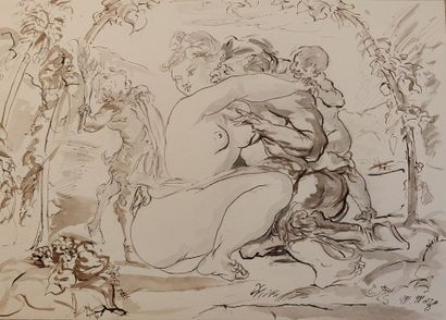 null Maurice MAZO (1901-1989)

Woman and faun surrounded by putti

India ink and...