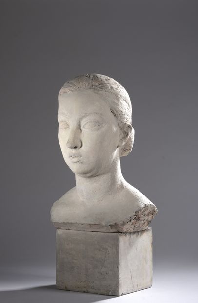 null Marcel DAMBOISE (1903-1992)

Tête de femme coiffée la raie de côté, 1926-1928

Plâtre...