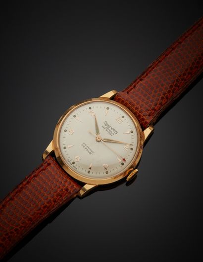 null FANEX Watch - Men's 18K Yellow Gold 750‰ Wrist Watch, round shape, silver dial,...