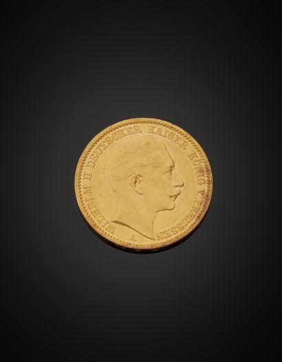 null 20 Marks gold coin, 1910. Weight 7,90 g