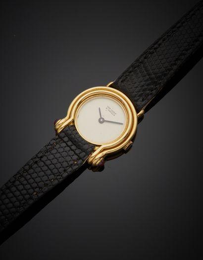 null VAN CLEEF & ARPELS - Ladies' wristwatch in 18K yellow gold 750‰, signed white...