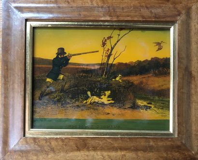  Three English coasters featuring hunting scenes. 
18 x 24,5 cm (at sight) 
* The...