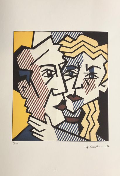 null After Roy LICHTENSTEIN (1923-1997)

The Couple - Print on paper after a work...