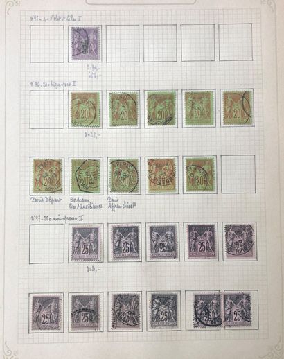 null Classic France, semi-modern and General Colonies. Study on cancellations including...